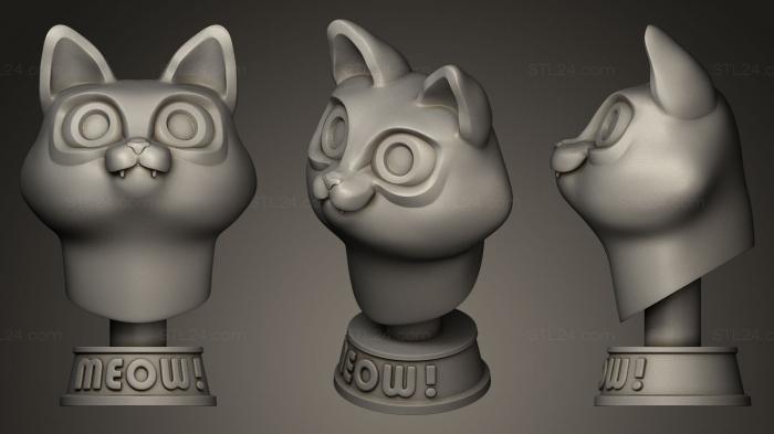 Игрушки (Кошка Момо, TOYS_0001) 3D модель для ЧПУ станка